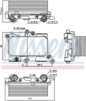 Nissens Oliekoeler, automatische transmissie 91226