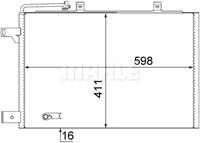 Mahle Condensor, airconditioning AC370000S