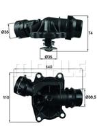 behrthermot-tronik BEHR THERMOT-TRONIK Thermostat TI 233 88 Kühlwasserthermostat,Kühlwasserregler BMW,LAND ROVER,HYUNDAI,3 E46,5 E39,3 Touring E46,5 Touring E39,X5 E53