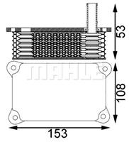 mahleoriginal Ölkühler, Motoröl Mahle Original CLC 201 000S