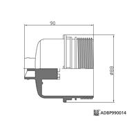 blueprint Deckel, Ölfiltergehäuse Blue Print ADBP990014