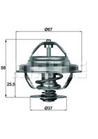 mahleoriginal MAHLE ORIGINAL Thermostat TX 21 80D Kühlwasserthermostat,Kühlwasserregler BMW,3 Limousine (E30),5 Limousine (E34),5 Limousine (E28),6 Coupe (E24)