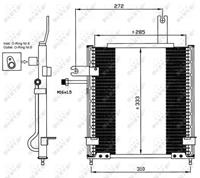 NRF Condensor, airconditioning 35597