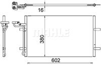 Mahle Condensor, airconditioning AC725000S