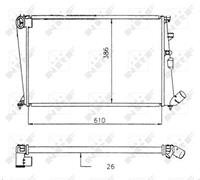 NRF Radiateur 58914