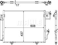 Mahle Condensor, airconditioning AC534000S