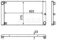 mahleoriginal MAHLE ORIGINAL Wasserkühler BEHR *** PREMIUM LINE *** CR 1093 000P Kühler,Motorkühler BMW,5 E60,5 Touring E61,6 E63,6 Cabriolet E64