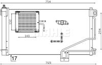 Mahle Condensor, airconditioning AC346000S