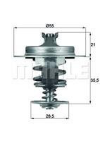 mahleoriginal Thermostat, Kühlmittel Mahle Original TX 67 83D