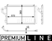 Mahle Condensor, airconditioning AC55000P