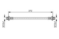 Bremsschlauch Bosch 1 987 481 086