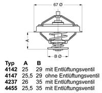 Thermostat, Kühlmittel Wahler 4147.80D