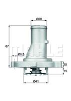 Mahle Thermostaat, koelvloeistof TI6887D