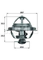 mahleoriginal MAHLE ORIGINAL Thermostat TX 27 80D Kühlwasserthermostat,Kühlwasserregler BMW,3 E36,3 E30,3 Coupe E36,5 E34,3 Cabriolet E30,3 Cabriolet E36