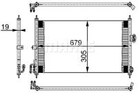 Mahle Condensor, airconditioning AC252000S