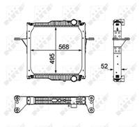 NRF Radiateur 58403