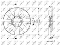 NRF Koelventilatorwiel 49802