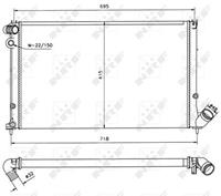 NRF Radiateur 58019