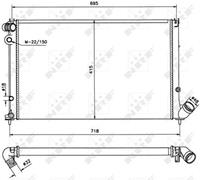 NRF Radiateur 58020