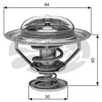 GATES Thermostat TH31182G1 Kühlwasserthermostat,Kühlwasserregler LEXUS,MAZDA,TOYOTA,GS (GRS19_, UZS19_, GWS19_),GS (UZS161, JZS160),SC Cabrio (UZZ40_)