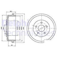 Bremstrommel Hinterachse Delphi BF488