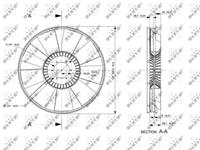 NRF Koelventilatorwiel 49826