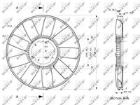 Lüfterrad, Motorkühlung NRF 49810