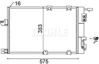 Mahle Condensor, airconditioning AC339000S