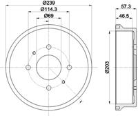 Hella Pagid GmbH Remtrommel 8dt 8DT355303041