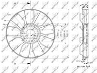 Lüfterrad, Motorkühlung NRF 49817