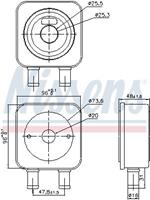 Nissens Oliekoeler, automatische transmissie 91107