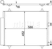 Mahle Condensor, airconditioning AC515000S