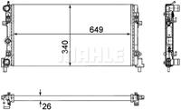 mahleoriginal Kühler, Motorkühlung Mahle Original CR 1096 000P