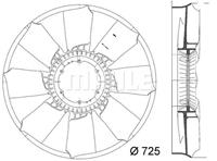 Mahle Koelventilatorwiel CFW50000P