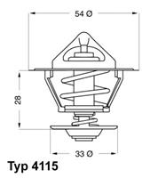 Wahler Thermostaat 411592D