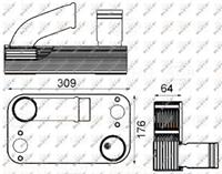 NRF Oliekoeler, motorolie 31245