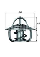 mahleoriginal MAHLE ORIGINAL Thermostat TX 1 92D Kühlwasserthermostat,Kühlwasserregler VW,AUDI,CHEVROLET,GOLF II 19E, 1G1,GOLF I Cabriolet 155,POLO 86C, 80