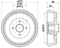 Hella Pagid GmbH Remtrommel 8dt 8DT355303111