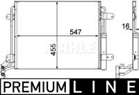 Mahle Condensor, airconditioning AC454000P