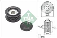 INA Umlenkrolle 532 0854 10 Führungsrolle,Umlenk-/Führungsrolle, Keilrippenriemen AUDI,A6 Avant 4G5, C7, 4GD,A6 4G2, C7, 4GC,A7 Sportback 4GA, 4GF