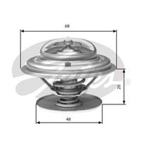 Thermostat, Kühlmittel Gates TH32882G1