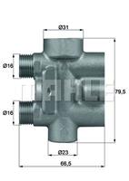 Mahle Thermostaat, oliekoeling TO975