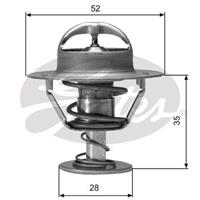 GATES Thermostat TH04382G1 Kühlwasserthermostat,Kühlwasserregler LEXUS,FORD USA,MAZDA,IS I (JCE1_, GXE1_),IS SportCross,Contour Limousine,RX 7 II (FC)