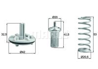 Mahle Thermostaat, koelvloeistof TX18380D