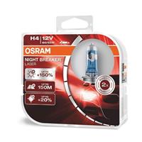 Osram Night Breaker Laser Halogeen lampen - H4 - 12V/60-55W - set à 2 stuks