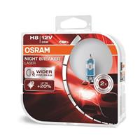 Osram Night Breaker Laser Halogeen lampen - H8 - 12V/35W - set à 2 stuks