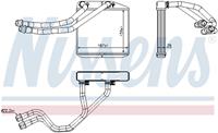 Kachelradiateur, interieurverwarming NISSENS, u.a. für Fiat, Opel, Vauxhall