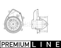 audi Kachelventilator AB 54 000P Mahle AB54000P