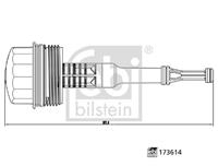 febibilstein FEBI BILSTEIN Deckel, Ölfiltergehäuse MERCEDES-BENZ 173614 6511800038,6511800138,A6511800038  A6511800138