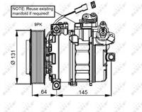 mercedes-benz Compressor, airconditioning 32821